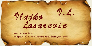 Vlajko Lašarević vizit kartica